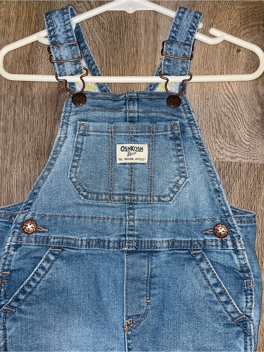 OshKosh B'gosh toddler denim overalls in light blue